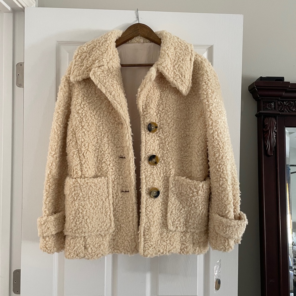 Free people NEW w tag teddy jacket